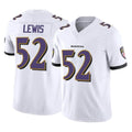 harde B.Ravens #52 Ray Lewis Player White Vapor F.U.S.E. Limited Game Home Stitched Jerseys