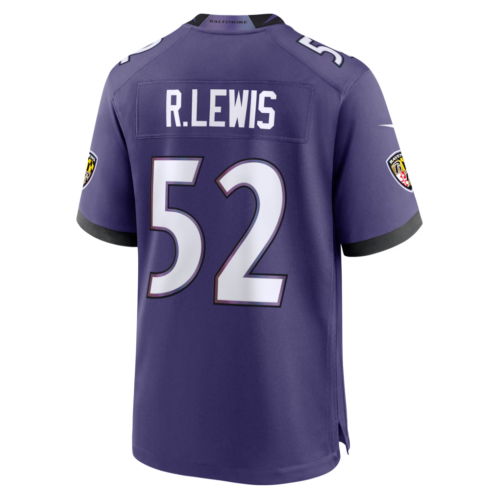 harde B.Ravens #52 Ray Lewis Purple Team Retired Player Game Stitched Jerseys