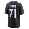 harde B.Ravens #71 Olaivavega Ioane Player Black Home Game Stitched Jerseys