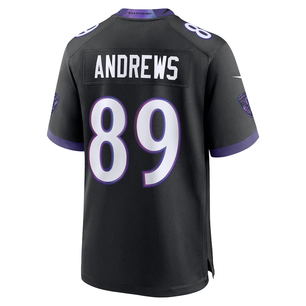 harde B.Ravens #89 Mark Andrews Black Alternate Stitched Jerseys