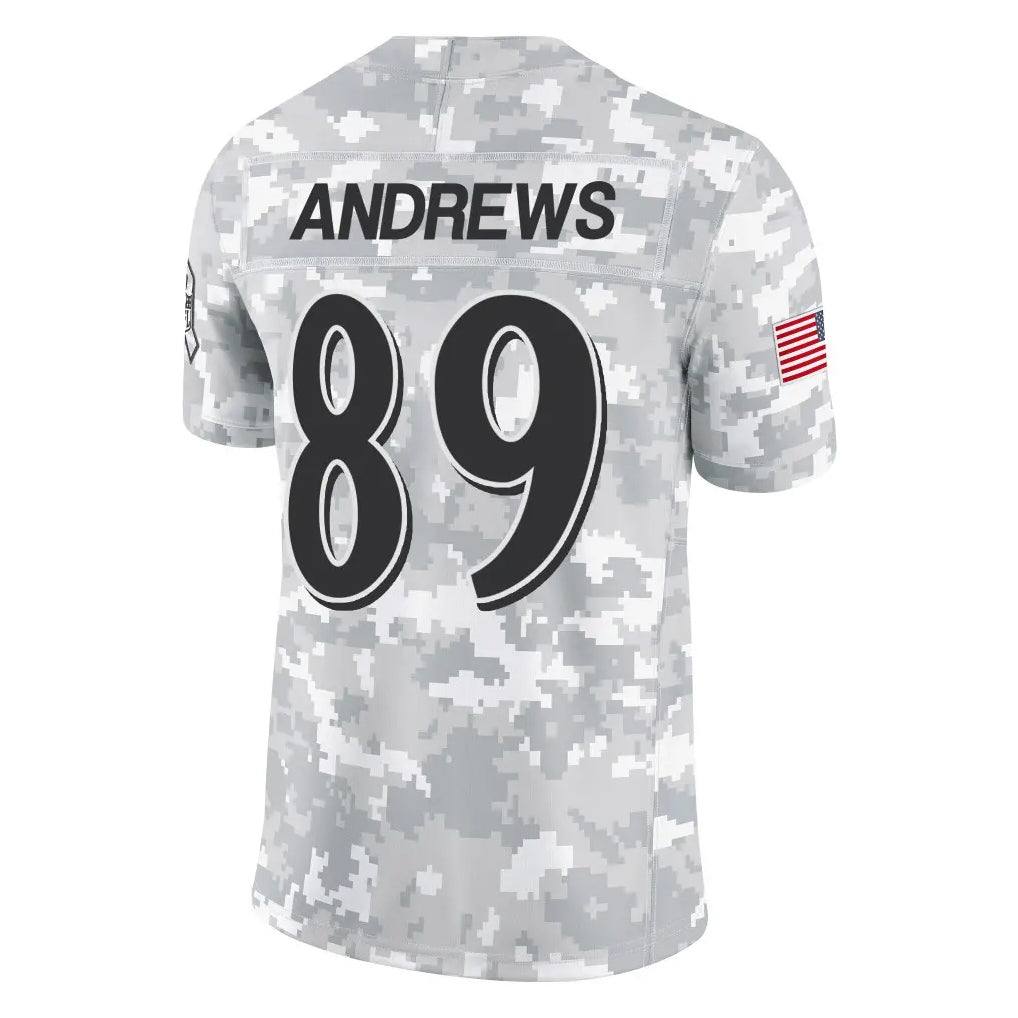 harde B.Ravens #89 Mark Andrews Player Arctic Camo Salute to Service Limited Stitched Jerseys