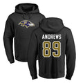 harde B.Ravens #89 Mark Andrews Player Black Pullover Hoodie Stitched Jerseys