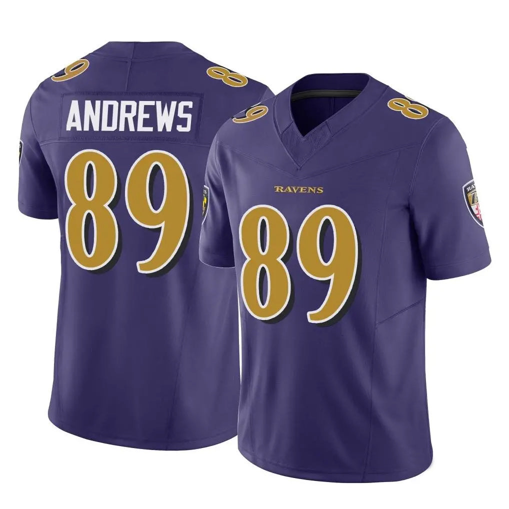 harde B.Ravens #89 Mark Andrews Player Purple Vapor F.U.S.E. Limited Game Stitched Jerseys
