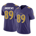 harde B.Ravens #89 Mark Andrews Player Purple Vapor F.U.S.E. Limited Game Stitched Jerseys
