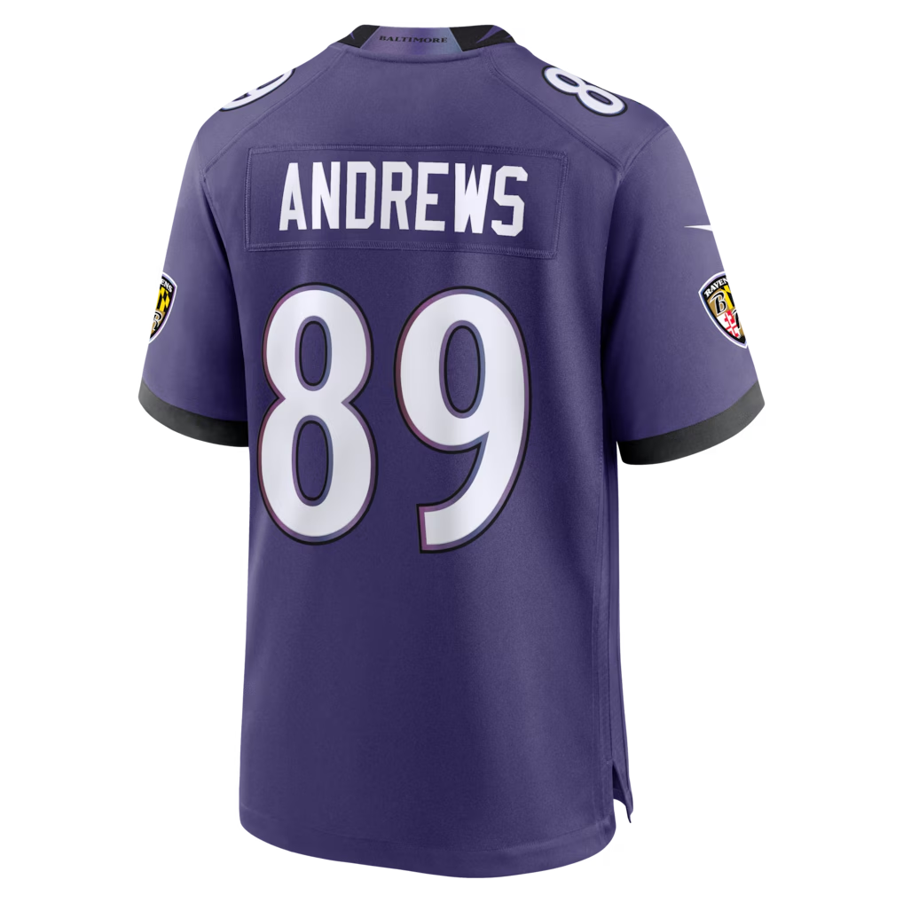 harde B.Ravens #89 Mark Andrews Purple Team Game Stitched Jerseys