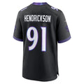 harde B.Ravens #91 Trey Hendrickson Black Alternate Game Stitched Jerseys