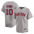 harde B.Red Sox #10 Trevor Story Player Gray Road Limited Home Game Stitched Jerseys