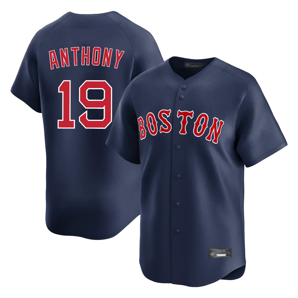 harde B.Red Sox #19 Roman Anthony Player Navy Limited Home Game Stitched Jerseys
