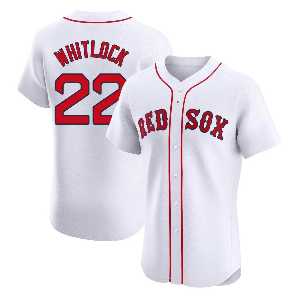 harde B.Red Sox #22 Garrett Whitlock Player White Limited Elite Home Game Stitched Jerseys