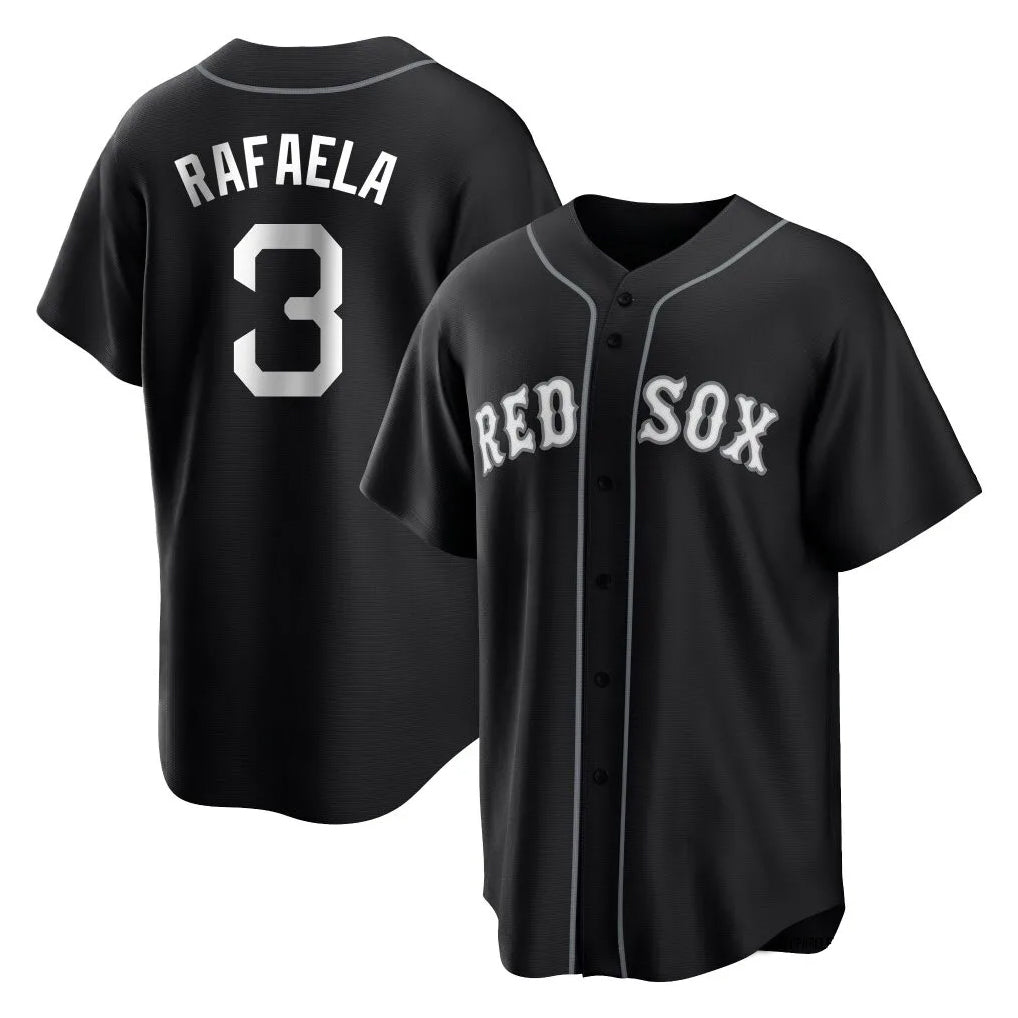 harde B.Red Sox #3 Ceddanne Rafaela Player Black Home Game Stitched Jerseys