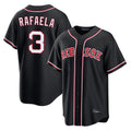 harde B.Red Sox #3 Ceddanne Rafaela Player Black Out Home Game Stitched Jerseys