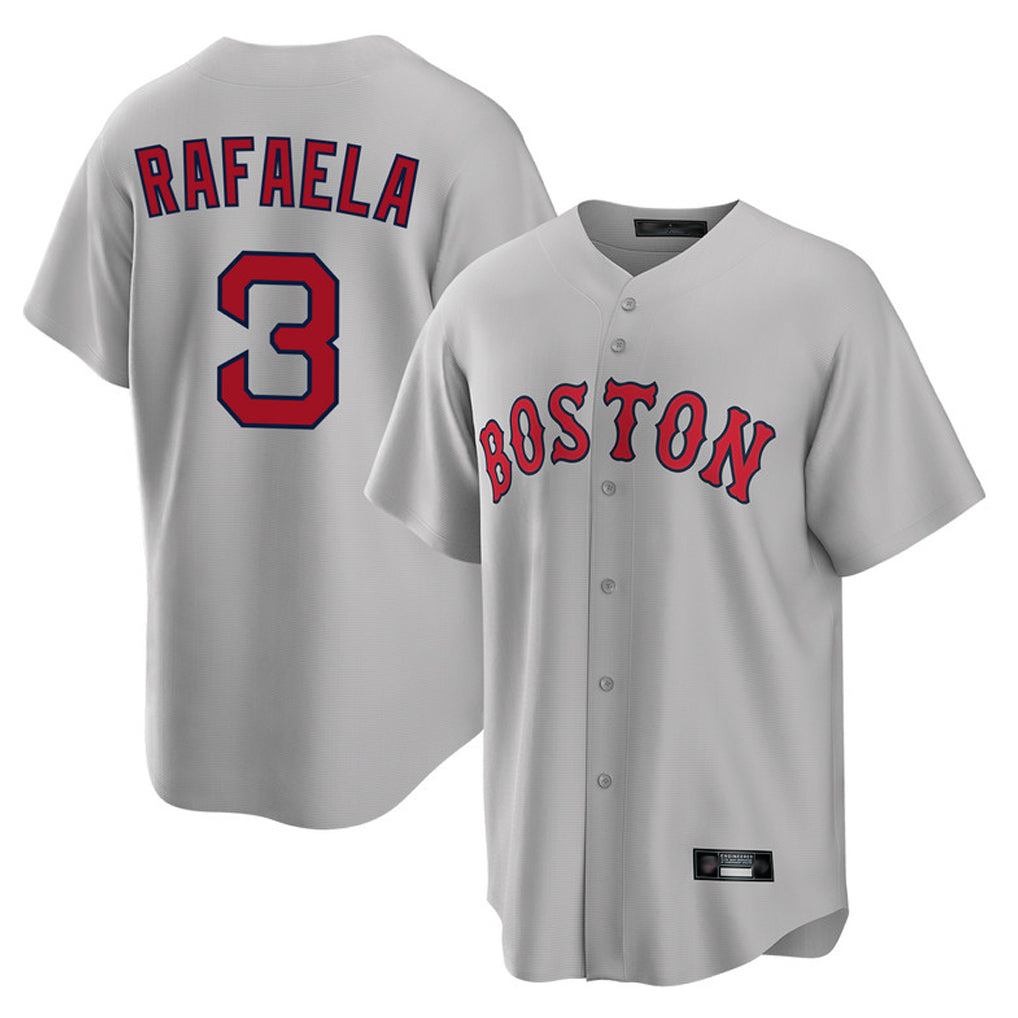 harde B.Red Sox #3 Ceddanne Rafaela Player Gray Road Home Game Stitched Jersey