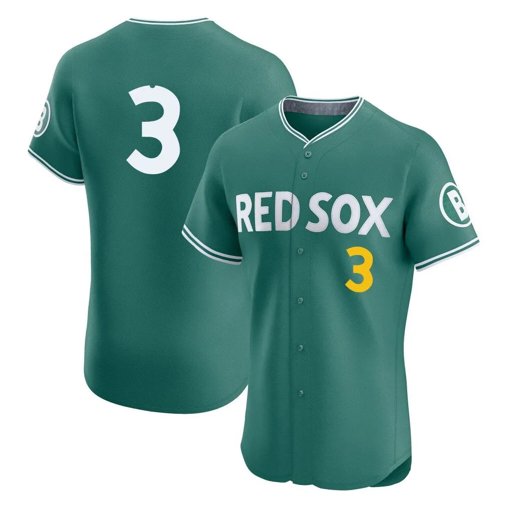 harde B.Red Sox #3 Ceddanne Rafaela Player Green City Connect Limited Elite Home Game Stitched Jersey