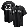 harde B.Red Sox #44 Aroldis Chapman Player Black Home Game Stitched Jerseys