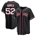 harde B.Red Sox #52 Wilyer Abreu Player Black Out Home Game Stitched Jerseys