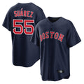 harde B.Red Sox #55 Ranger Su¡§¡érez Player Navy Home Game Stitched Jerseys