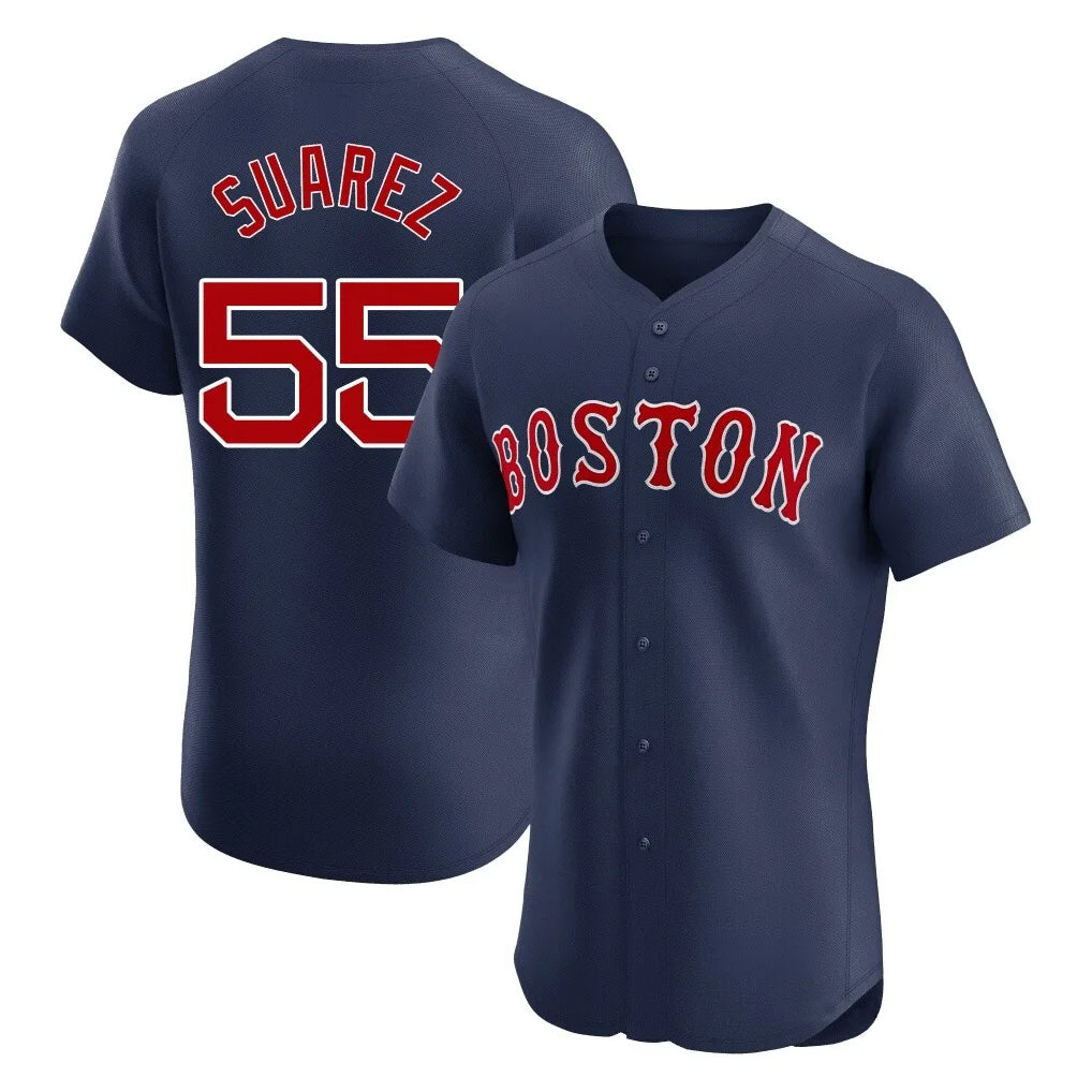 harde B.Red Sox #55 Ranger Su¡§¡érez Player Navy Limited Elite Home Game Stitched Jerseys
