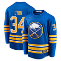 harde B.Sabres #34 Alex Lyon Royal Home Breakaway Stitched Jerseys