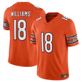 harde C.Bears #18 Caleb Williams Orange Vapor F.U.S.E. Limited Jersey Player Stitched Jerseys