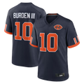 harde C.Bears #10 Luther Burden III Navy 2026 Rivalries Collection Game Stitched Jerseys