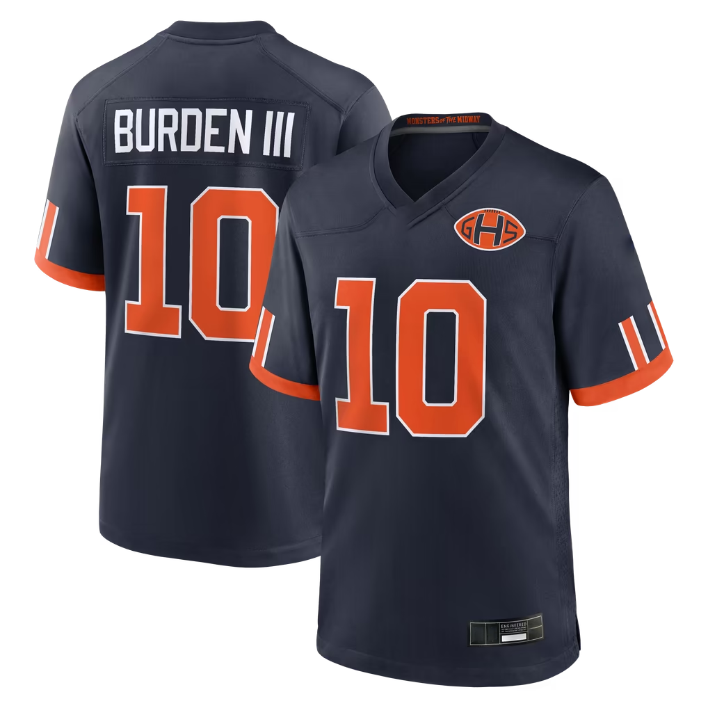 harde C.Bears #10 Luther Burden III Navy 2026 Rivalries Collection Game Stitched Jerseys
