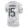 harde C.Bears #15 Rome Odunze Player Arctic Camo Salute to Service Limited Stitched Jerseys