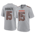 harde C.Bears #15 Rome Odunze Player Gray Atmosphere Fashion Game Stitched Jerseys