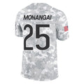 harde C.Bears #25 Kyle Monangai Player Arctic Camo Salute to Service Limited Stitched Jerseys