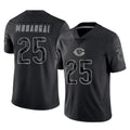 harde C.Bears #25 Kyle Monangai Player Black REFLECTIVE Limited Game Stitched Jerseys