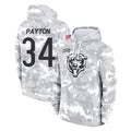 harde C.Bears #34 Walter Payton Player Arctic Camo Salute to Service Pullover Hoodies Limited Stitched Jerseys