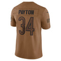 harde C.Bears #34 Walter Payton Player Brown Salute To Service Limited Stitched Jerseys