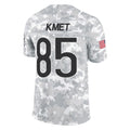 harde C.Bears #85 Cole Kmet Player Arctic Camo Salute to Service Limited Stitched Jerseys
