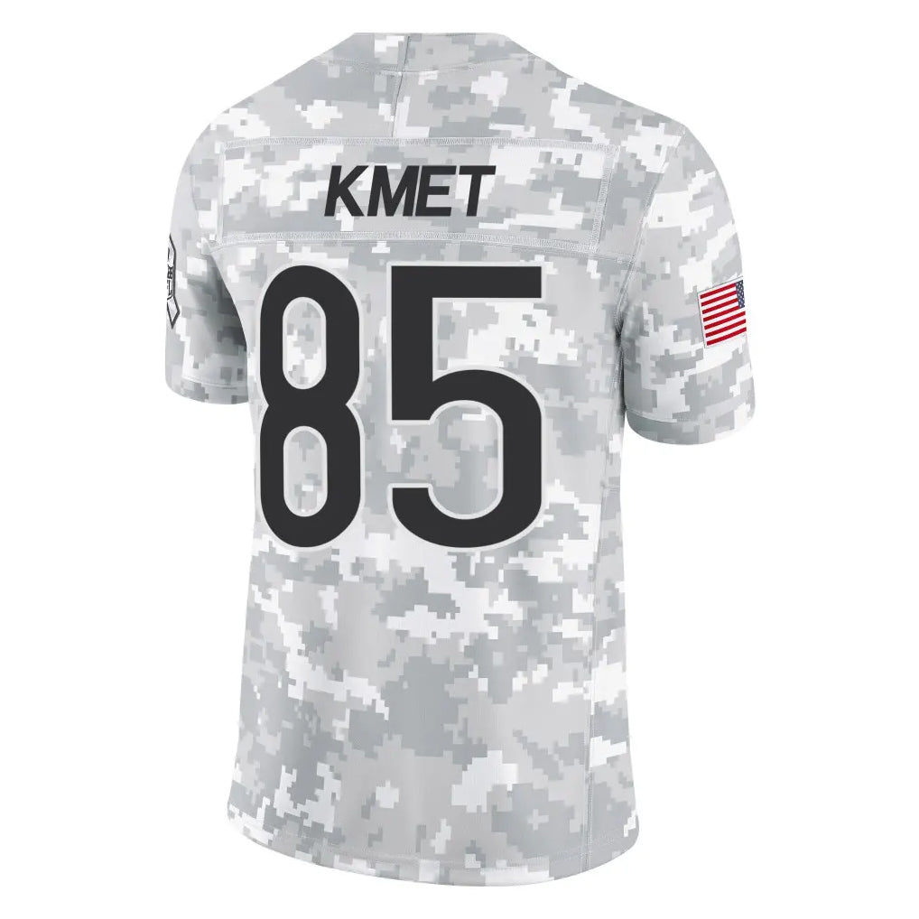 harde C.Bears #85 Cole Kmet Player Arctic Camo Salute to Service Limited Stitched Jerseys