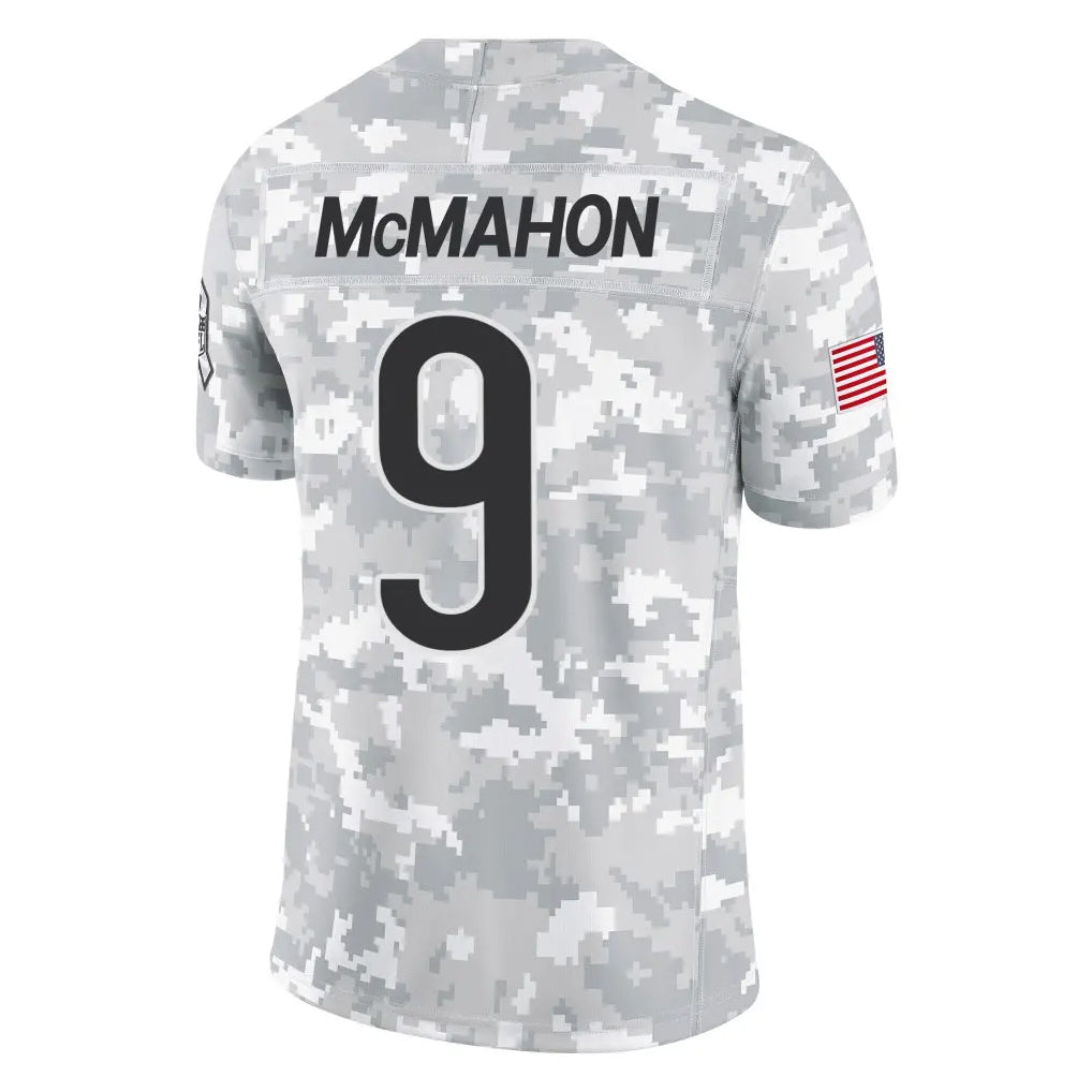 harde C.Bears #9 Jim McMahon Player Arctic Camo Salute to Service Limited Stitched Jerseys