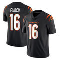 harde C.Bengals #16 Joe Flacco Player Black Vapor Untouchable Limited Home Game Stitched Jerseys