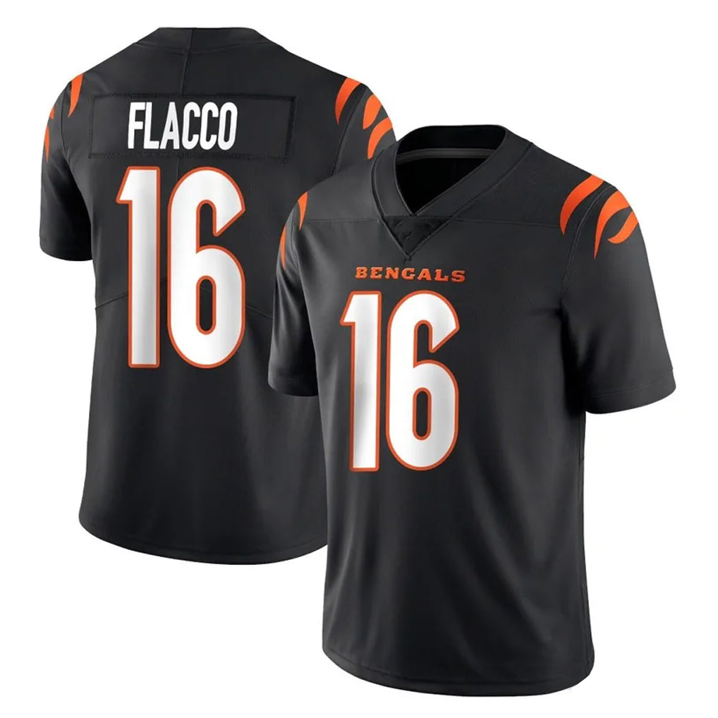 harde C.Bengals #16 Joe Flacco Player Black Vapor Untouchable Limited Home Game Stitched Jerseys