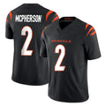 harde C.Bengals #2 Evan McPherson Player Black Vapor F.U.S.E. Limited Home Game Stitched Jerseys
