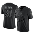 harde C.Bengals #30 Chase Brown Player Black RFLCTV Limited  Stitched Jerseys