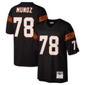 harde C.Bengals #78 Anthony Mu?oz Player Black Mitchell & Ness Legacy Replica Stitched Jerseys