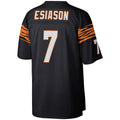 harde C.Bengals #7 Boomer Esiason Mitchell & Ness Black Legacy Replica Stitched Jerseys