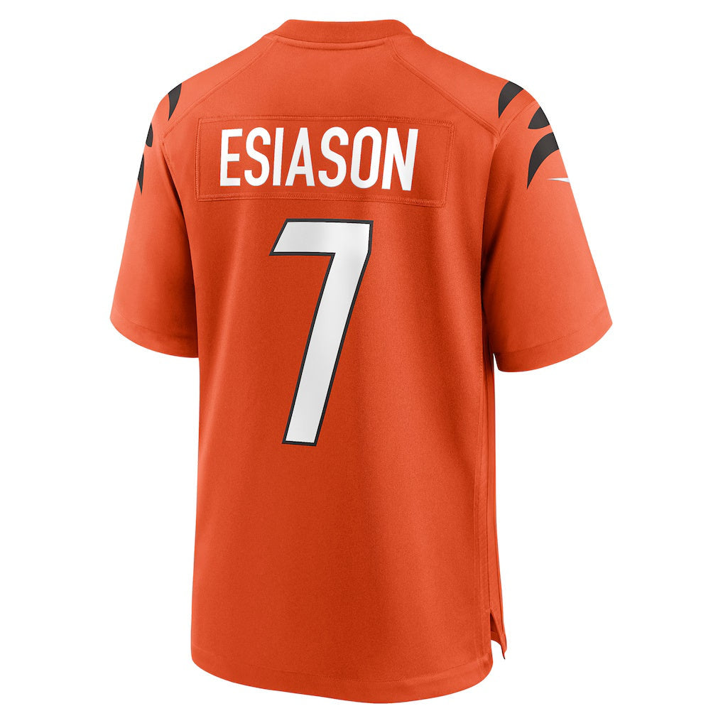 harde C.Bengals #7 Boomer Esiason Orange Retired Player Alternate Game Stitched Jerseys