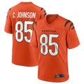 harde C.Bengals #85 Chad Johnson Orange Retired Player Alternate Game Jersey American Stitched Jerseys