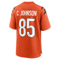 harde C.Bengals #85 Chad Johnson Player Orange Home Game Stitched Jerseys
