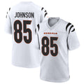 harde C.Bengals #85 Chad Johnson Player White Home Game Stitched Jerseys