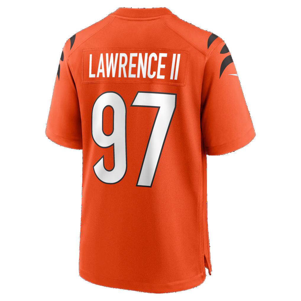 harde C.Bengals #97 Dexter Lawrence II Orange Game Stitched Jerseys