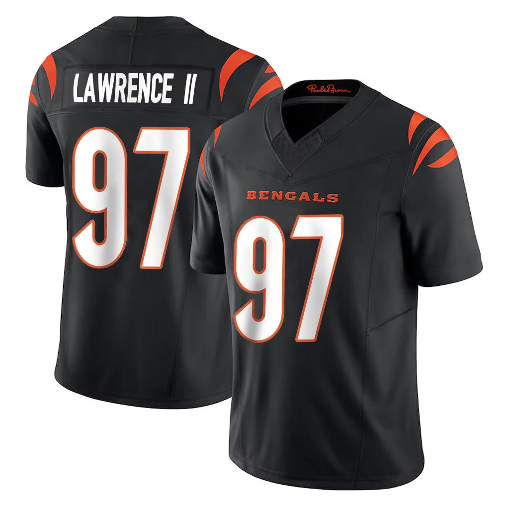 harde C.Bengals #97 Dexter Lawrence II Player Black Vapor F.U.S.E. Limited Home Game Stitched Jerseys