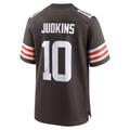harde C.Browns #10 Quinshon Judkins Brown 2025 Draft Game Stitched Jerseys