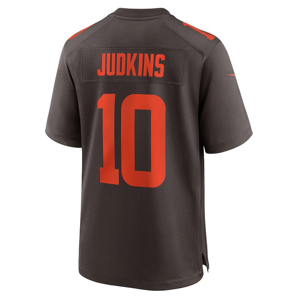 harde C.Browns #10 Quinshon Judkins Player Brown Game Stitched Jerseys