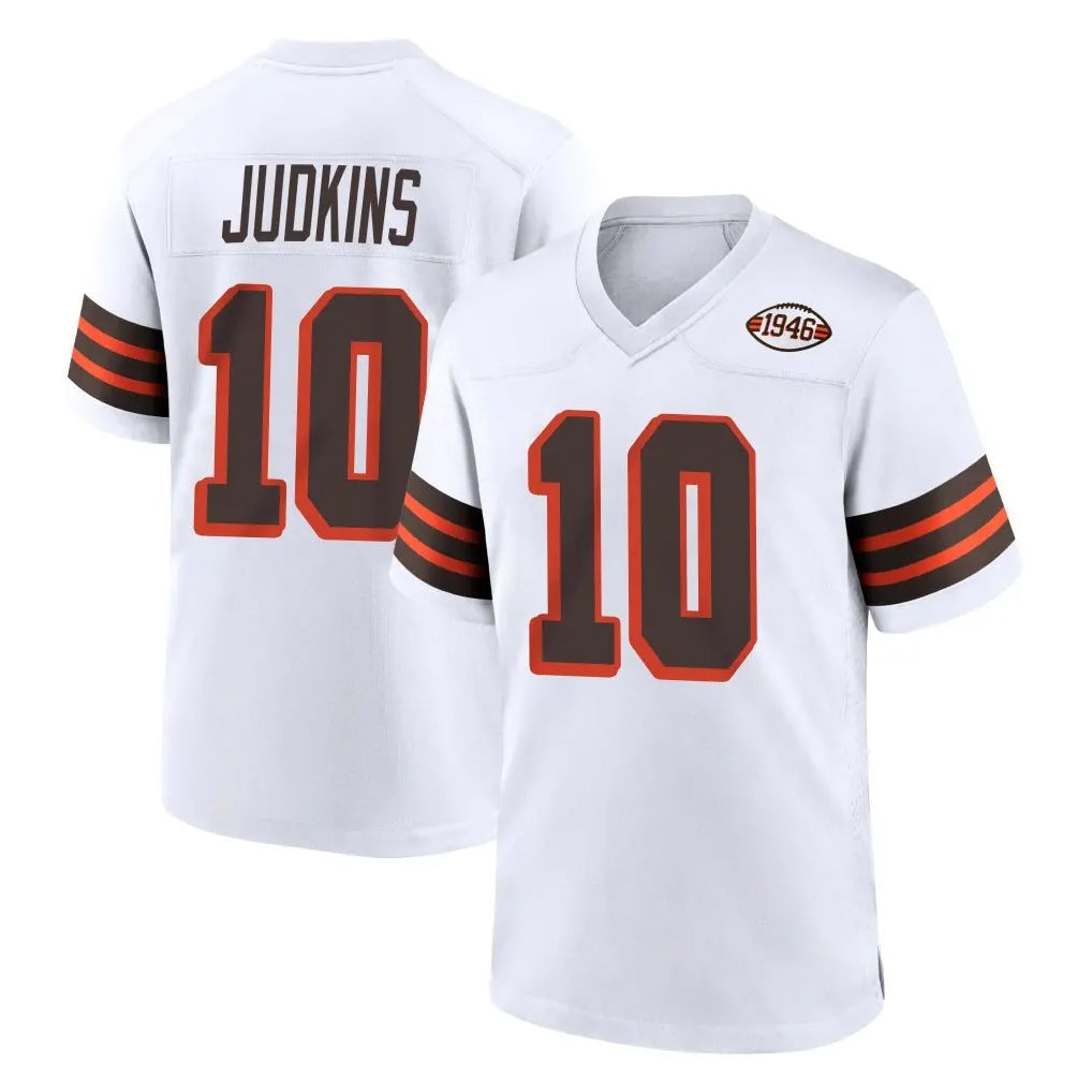 harde C.Browns #10 Quinshon Judkins Player White Alternate Home Game Stitched Jerseys