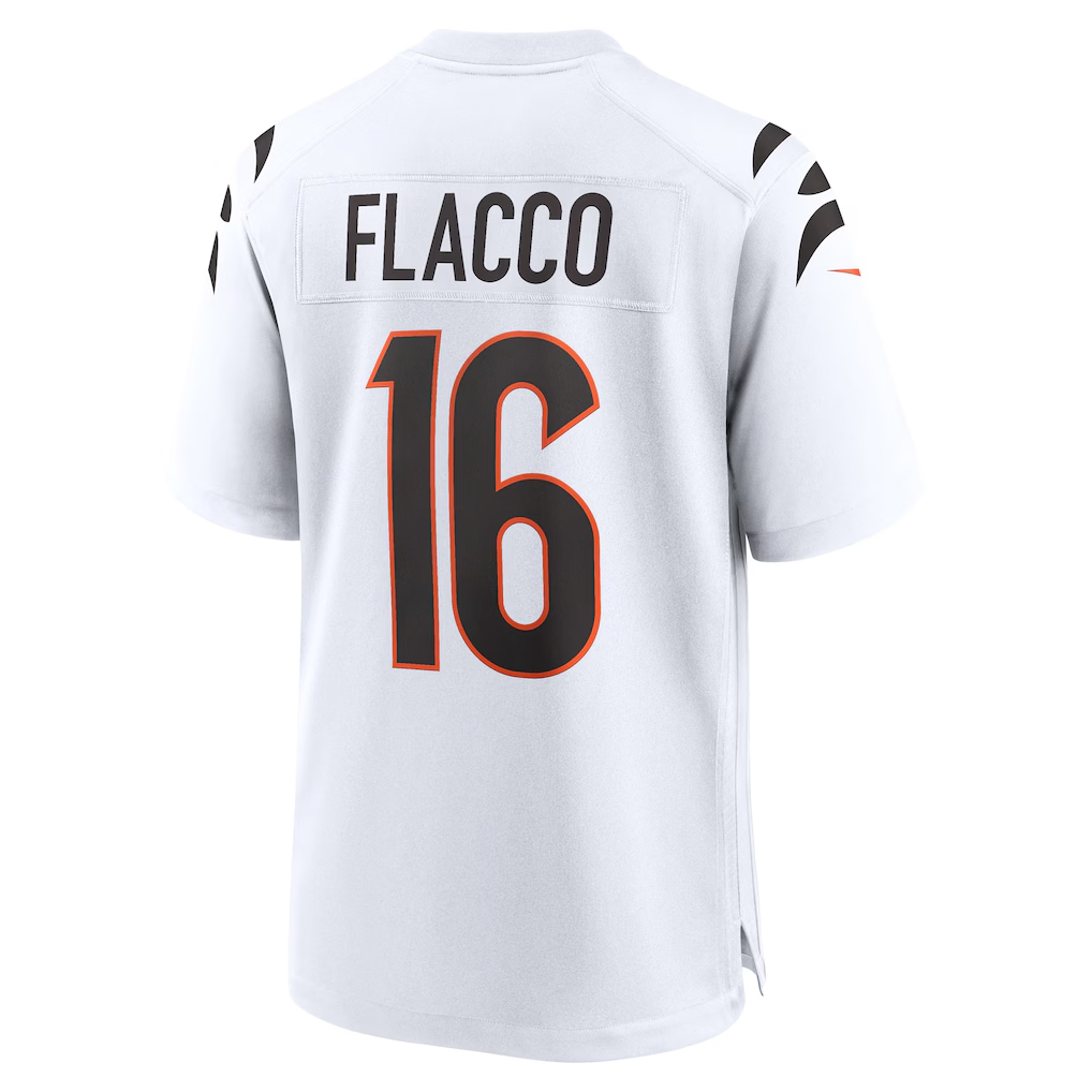 harde C.Bengals #16 Bengals Joe Flacco White Game Stitched Jerseys